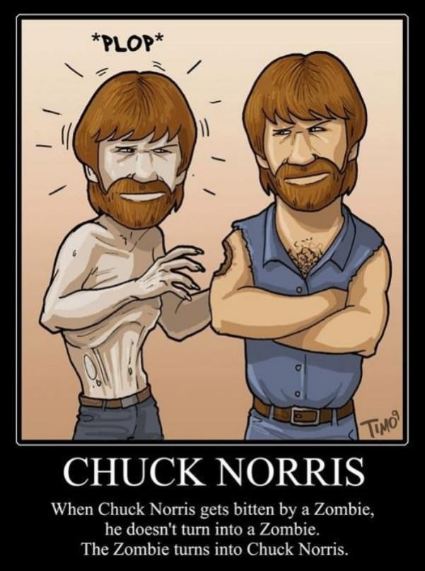 chuck norris zombie