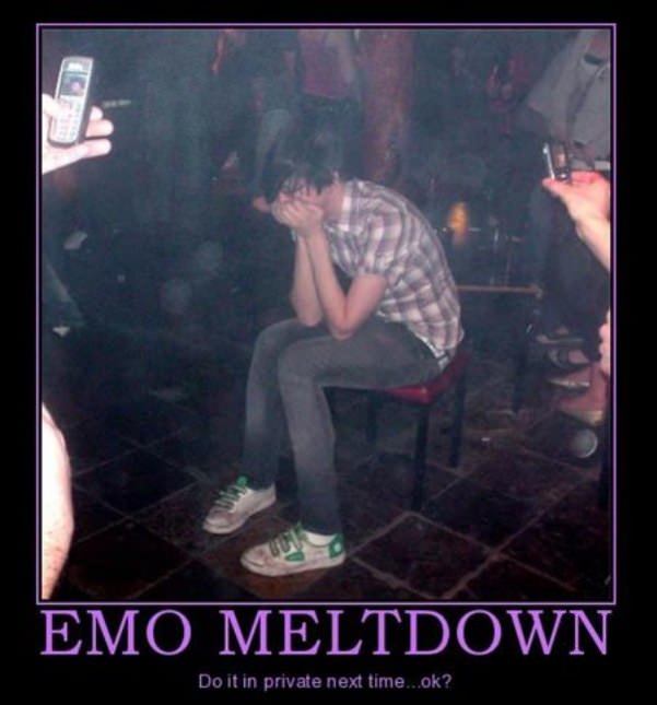 emo meltdown