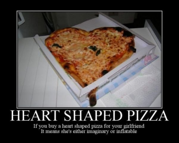 heart shaped pizza