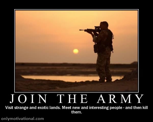 join the army