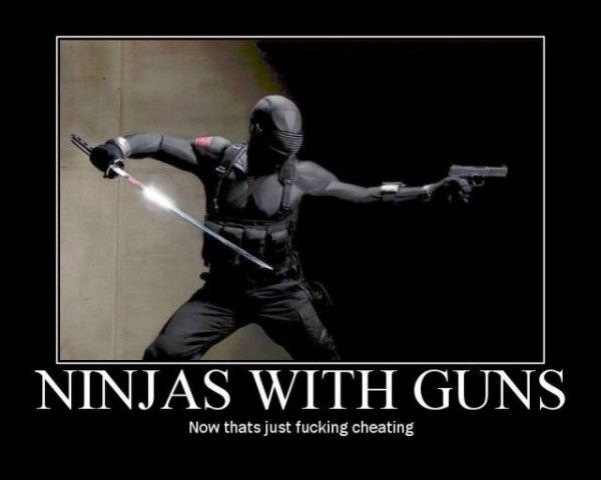 ninjas with guns