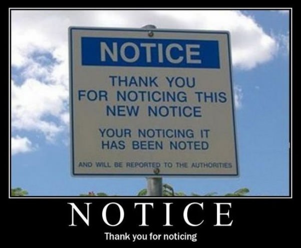 notice