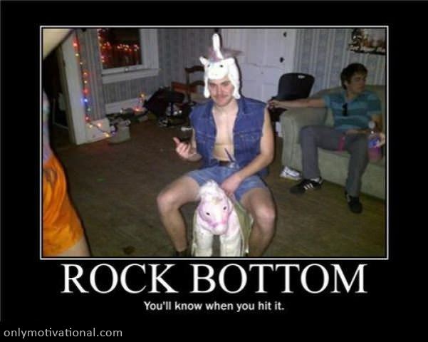 rock bottom