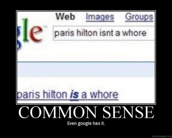 some common sense