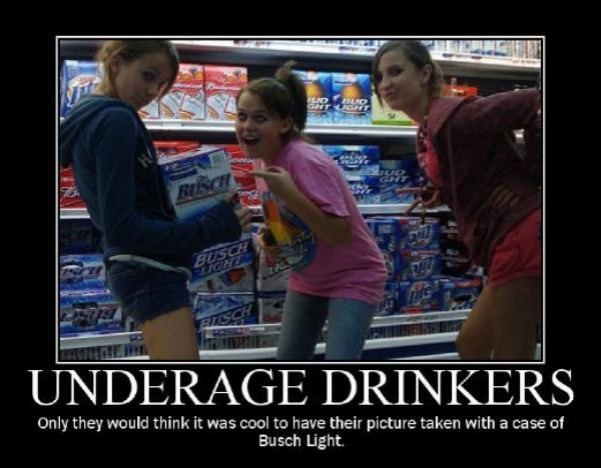 underaged drinkers