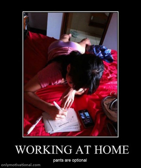 working at home